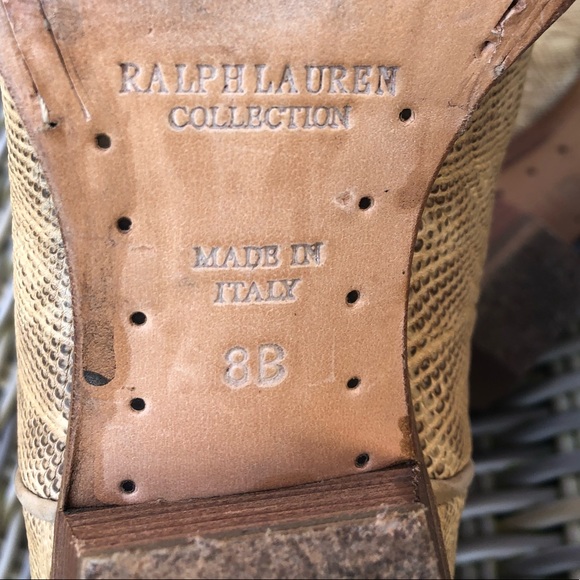 Ralph Lauren Collection Snake Boots 8 Cowboy Padma - Picture 10 of 16